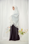 Mini Telekung Santorini White
